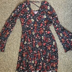 Floral American eagle dress